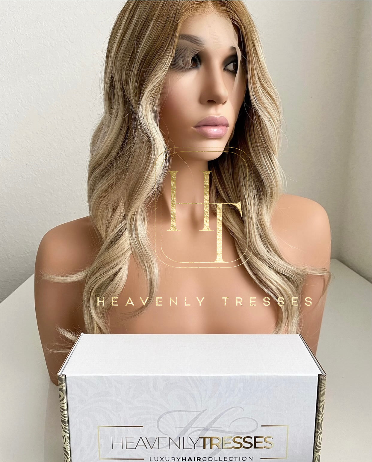 European Blonde Balayage Human Hair Wig