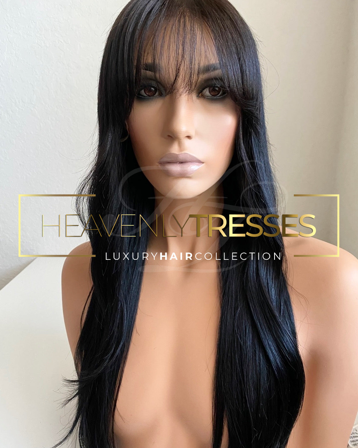 Jet black clearance human hair wigs