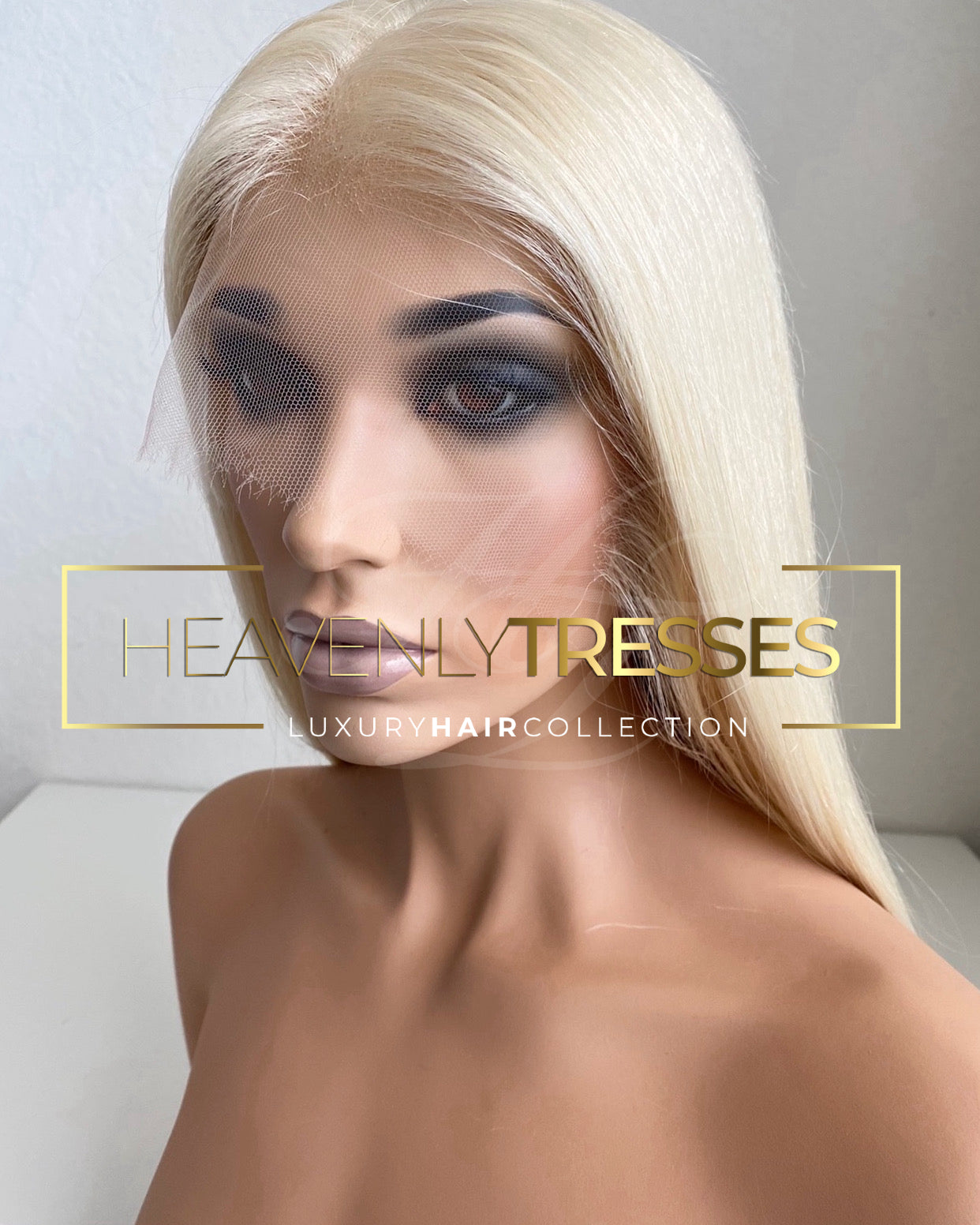 European Wig: Ash Blonde Silky Straight - "Melissa"