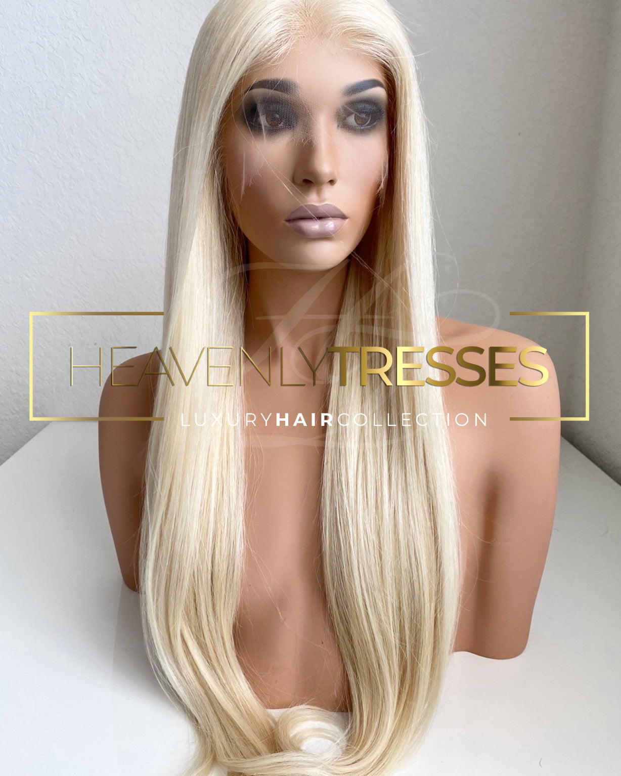 European Wig: Ash Blonde Silky Straight - "Melissa"